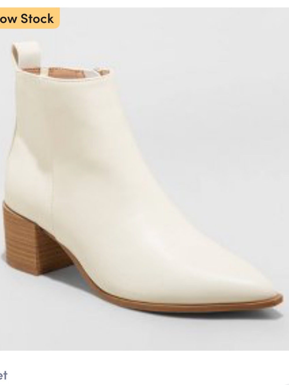 Universal Thread Kennedy Women's Cream Ankle Boots size 9 1/2. - Picture 11 of 11